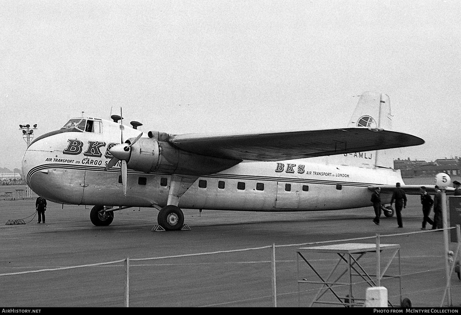 Aircraft Photo of G-AMLJ | Bristol 170 Freighter Mk31E | BKS Air Transport | AirHistory.net #364412