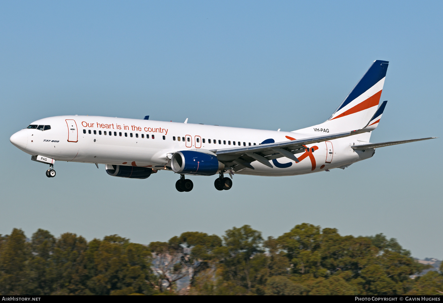 Aircraft Photo of VH-PAG | Boeing 737-8FE | REX - Regional Express | AirHistory.net #364432