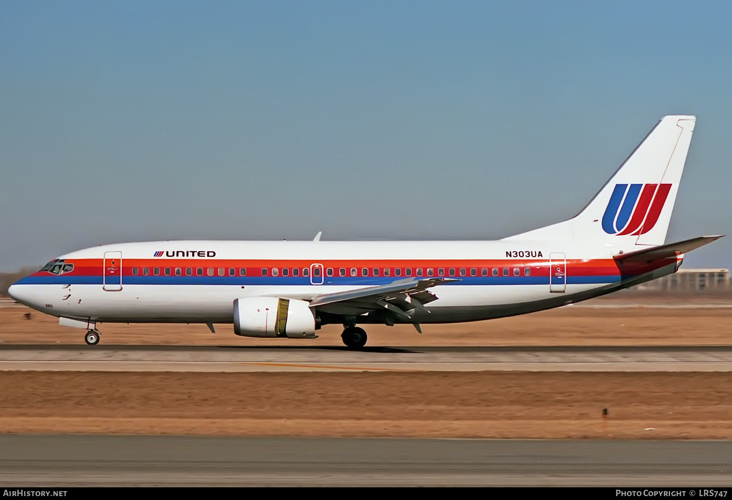 Aircraft Photo of N303UA | Boeing 737-322 | United Airlines | AirHistory.net #364482