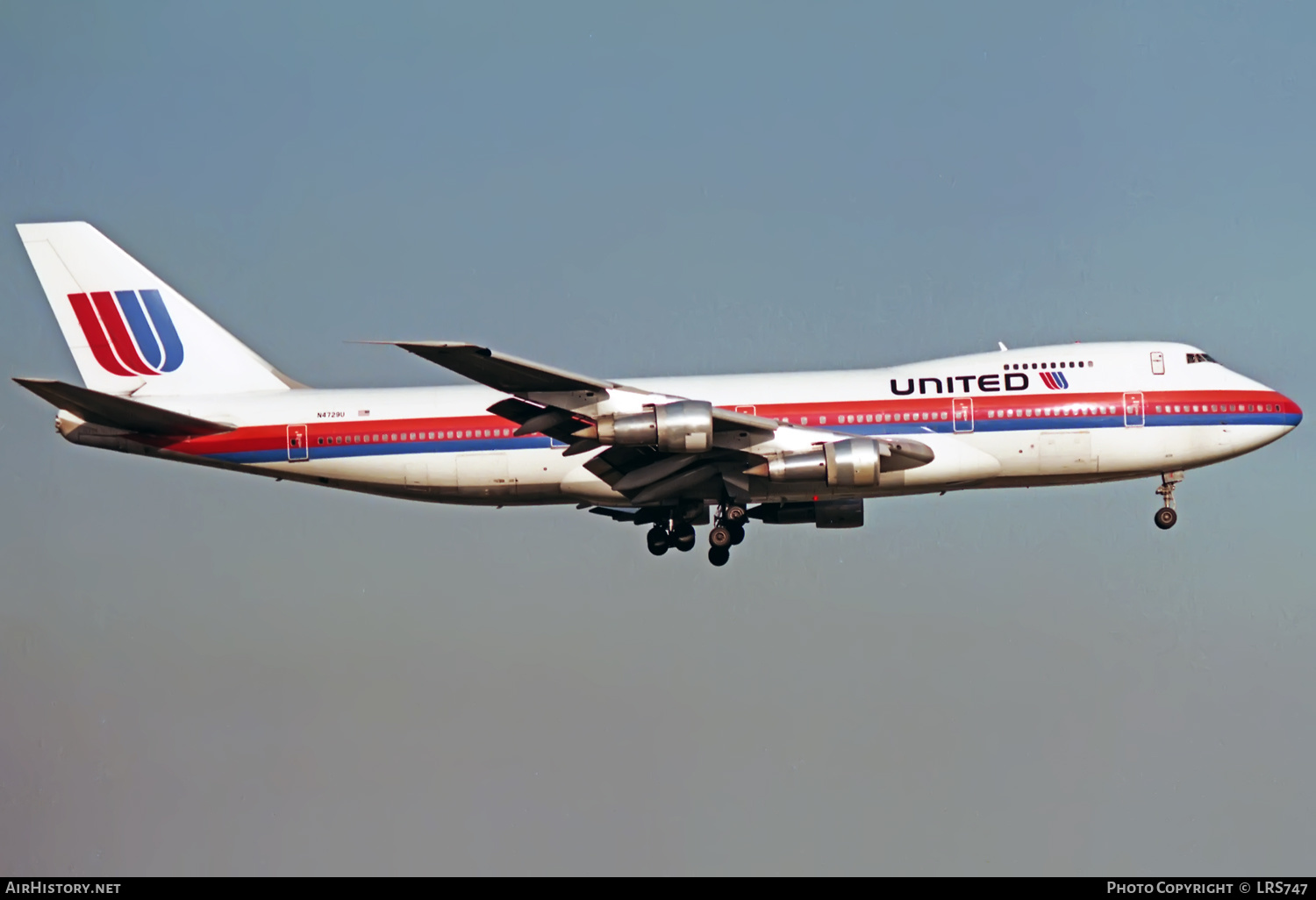 Aircraft Photo of N4729U | Boeing 747-122 | United Airlines | AirHistory.net #364486