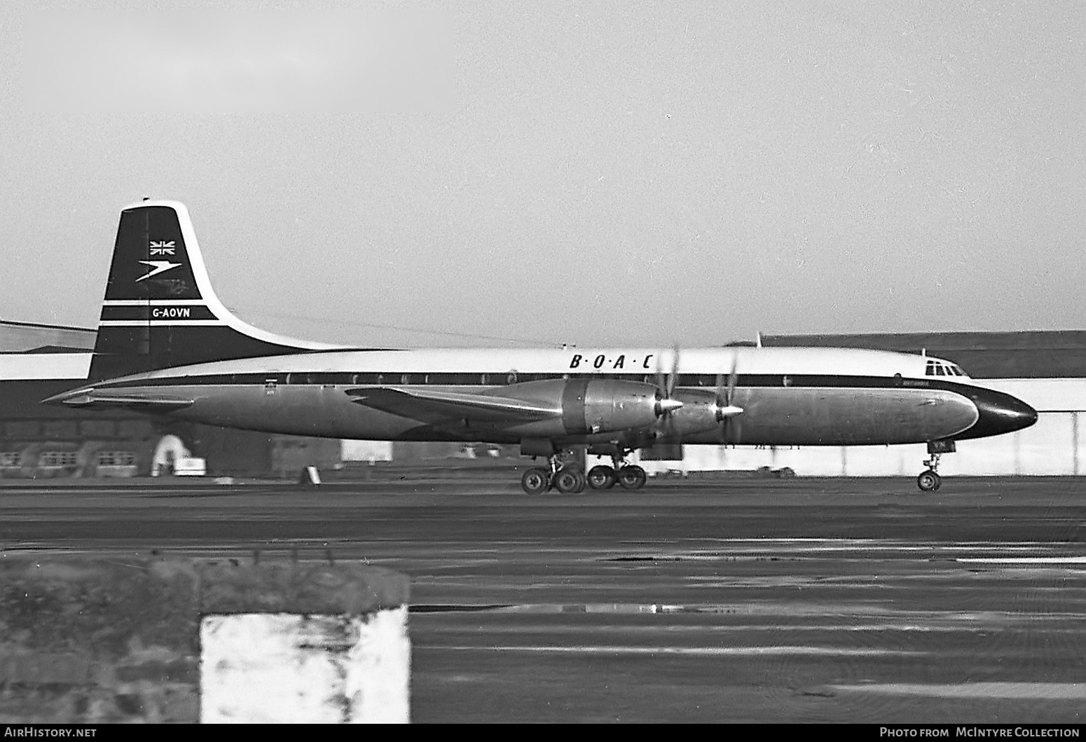 Aircraft Photo of G-AOVN | Bristol 175 Britannia 312 | BOAC - British Overseas Airways Corporation | AirHistory.net #364601