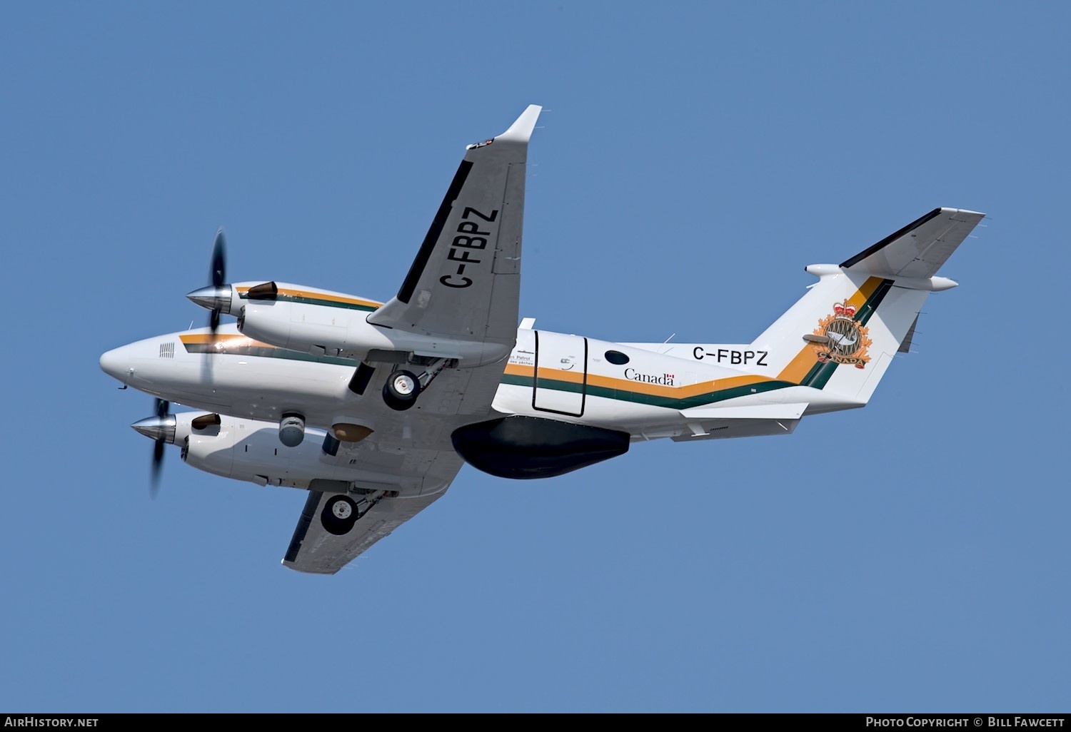 Aircraft Photo of C-FBPZ | Beech B200 Super King Air | Fisheries and Oceans Canada | AirHistory.net #364654
