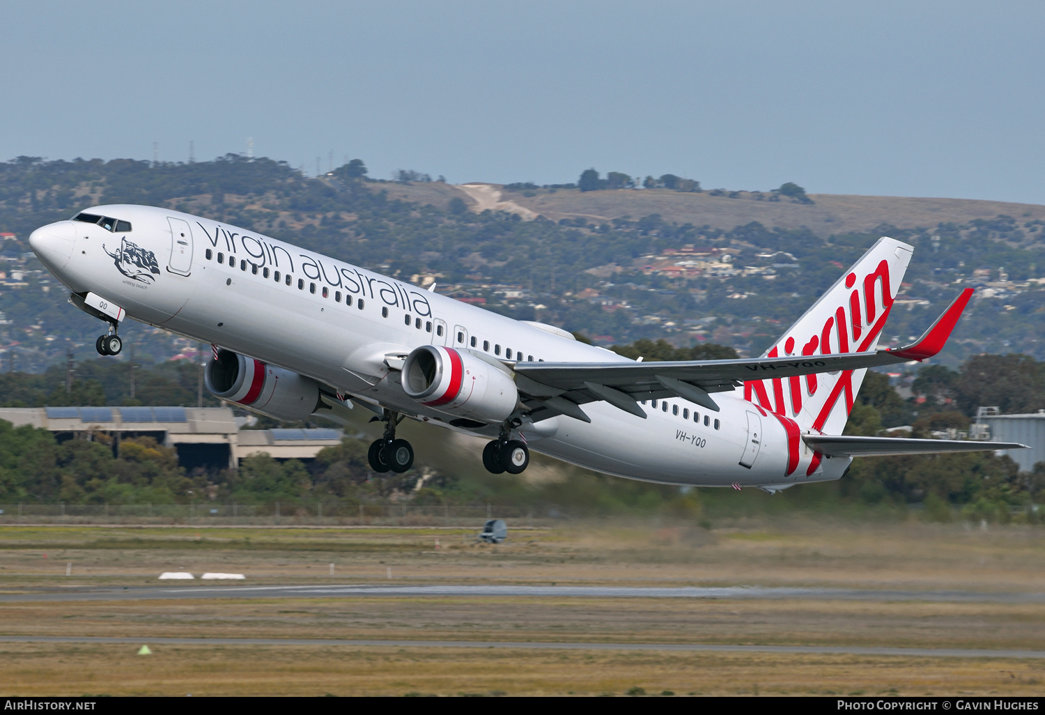 Aircraft Photo of VH-YQO | Boeing 737-8FE | Virgin Australia Airlines | AirHistory.net #364655