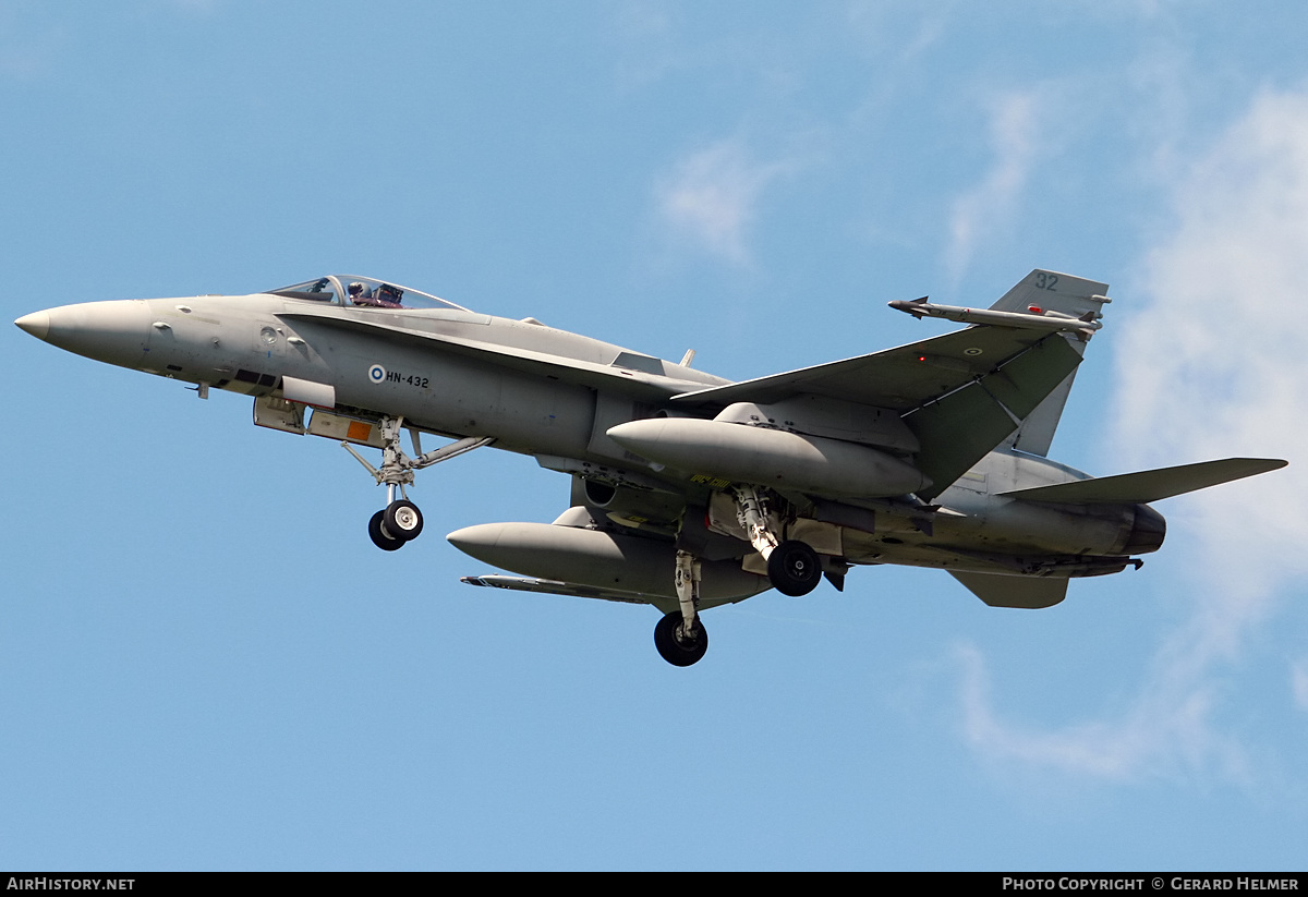 Aircraft Photo of HN-432 | McDonnell Douglas F/A-18C Hornet | Finland - Air Force | AirHistory.net #364732