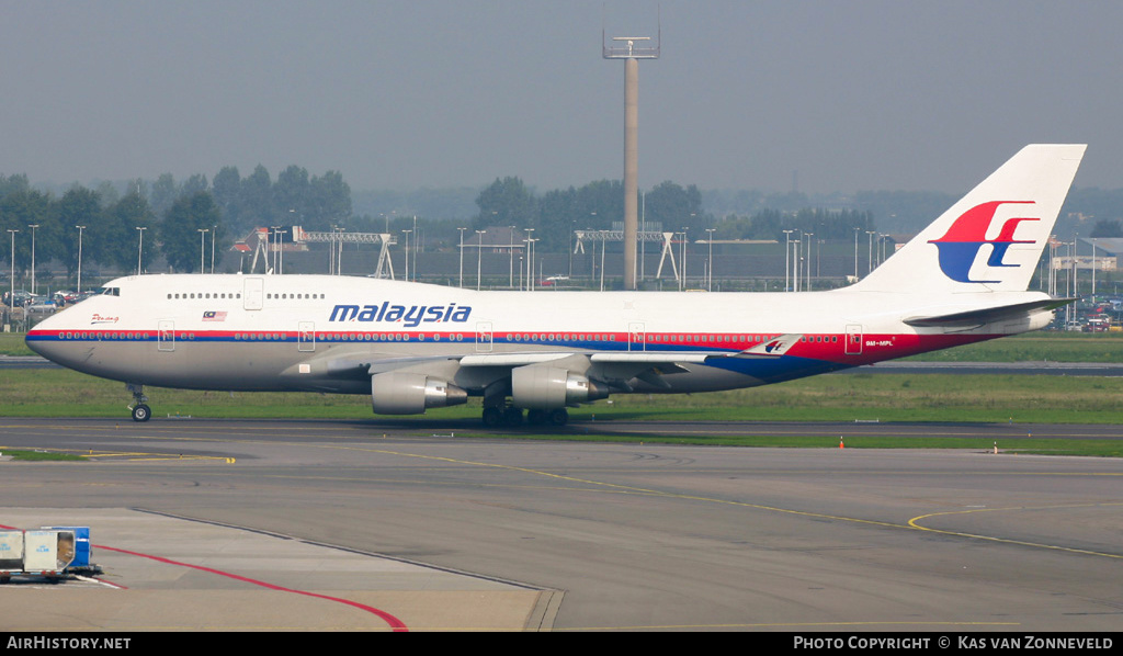 Aircraft Photo of 9M-MPL | Boeing 747-4H6 | Malaysia Airlines | AirHistory.net #364741