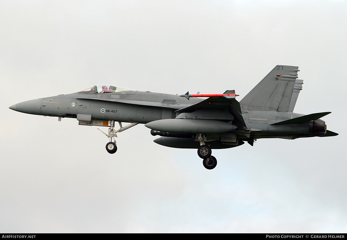 Aircraft Photo of HN-427 | McDonnell Douglas F/A-18C Hornet | Finland - Air Force | AirHistory.net #364752