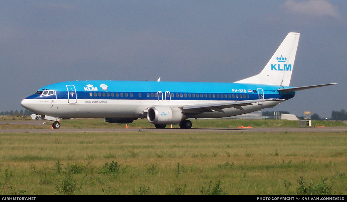 Aircraft Photo of PH-BTB | Boeing 737-406 | KLM - Royal Dutch Airlines | AirHistory.net #364759