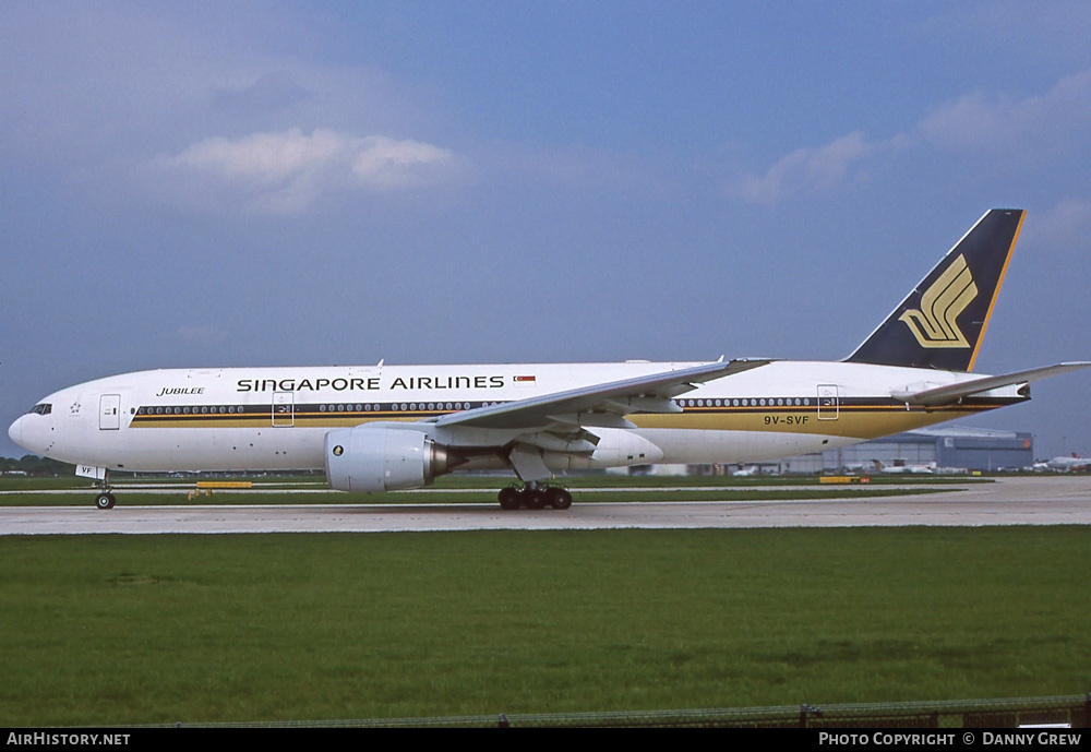 Aircraft Photo of 9V-SVF | Boeing 777-212/ER | Singapore Airlines | AirHistory.net #364822