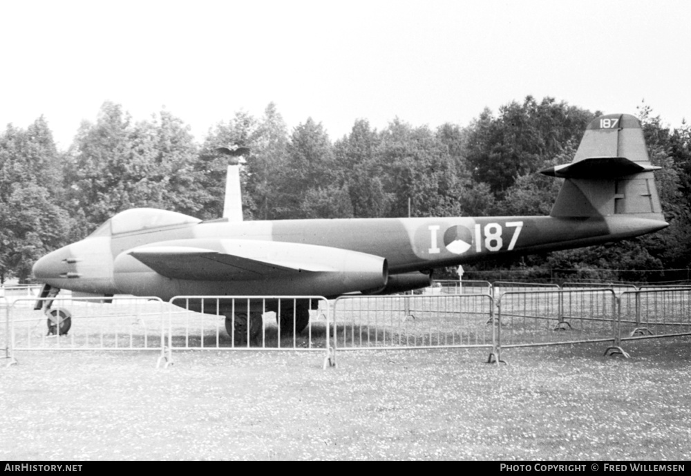 Aircraft Photo of I-187 | Gloster Meteor F8 | Netherlands - Air Force | AirHistory.net #364888
