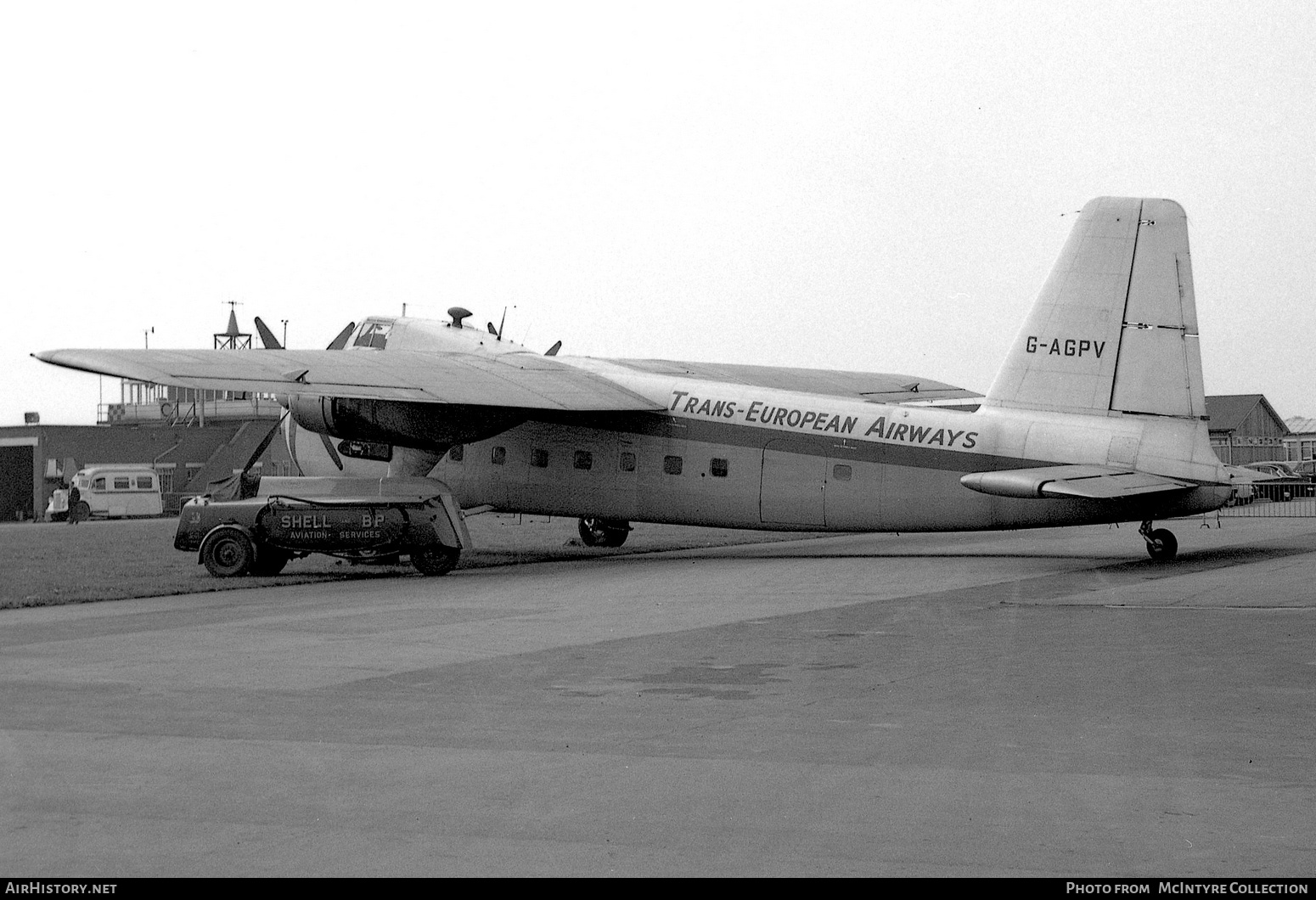 Aircraft Photo of G-AGPV | Bristol 170 Wayfarer Mk2 | Trans-European Airways | AirHistory.net #364939