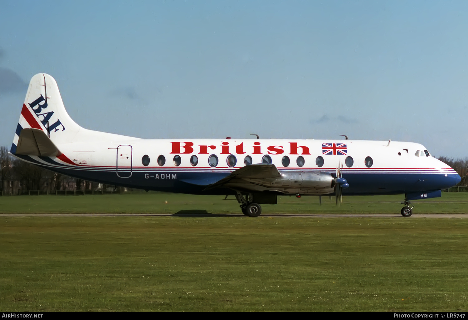 Aircraft Photo of G-AOHM | Vickers 802 Viscount | British Air Ferries - BAF | AirHistory.net #365002