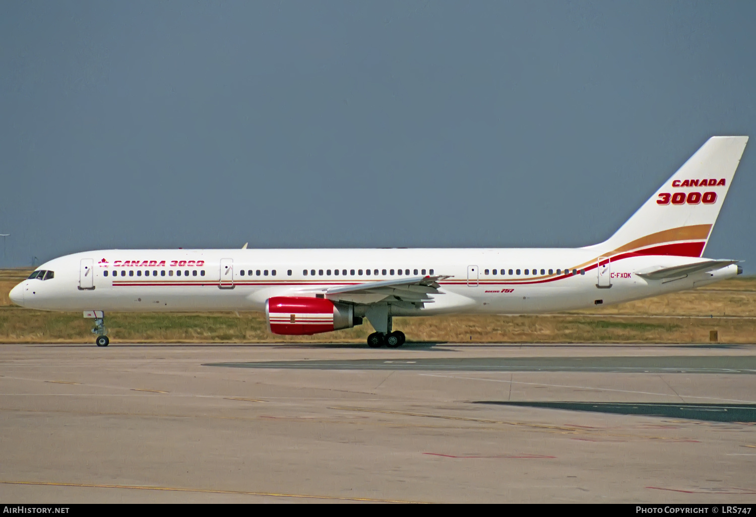 Aircraft Photo of C-FXOK | Boeing 757-23A | Canada 3000 | AirHistory.net #365006