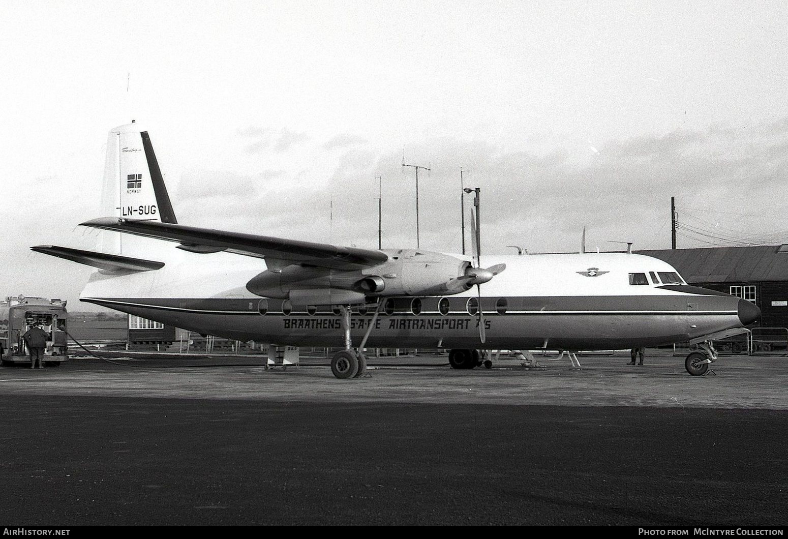 Aircraft Photo of LN-SUG | Fokker F27-100 Friendship | Braathens SAFE | AirHistory.net #365038