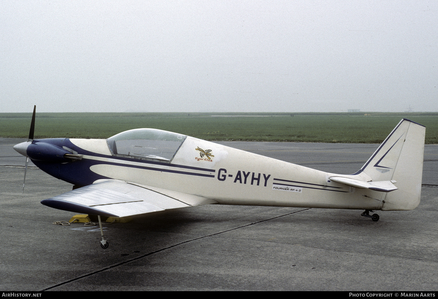 Aircraft Photo of G-AYHY | Sportavia-Pützer Fournier RF-4D | The Tiger Club | AirHistory.net #365176