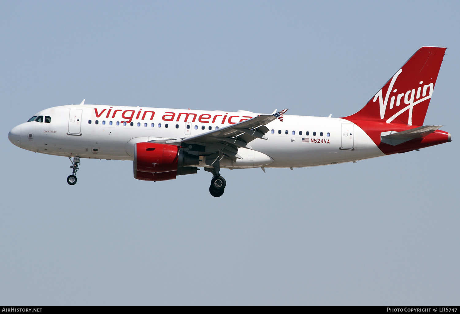 Aircraft Photo of N524VA | Airbus A319-112 | Virgin America | AirHistory.net #365222