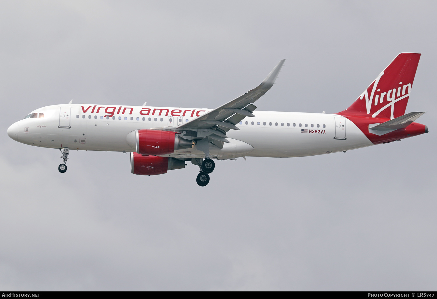Aircraft Photo of N282VA | Airbus A320-214 | Virgin America | AirHistory.net #365223