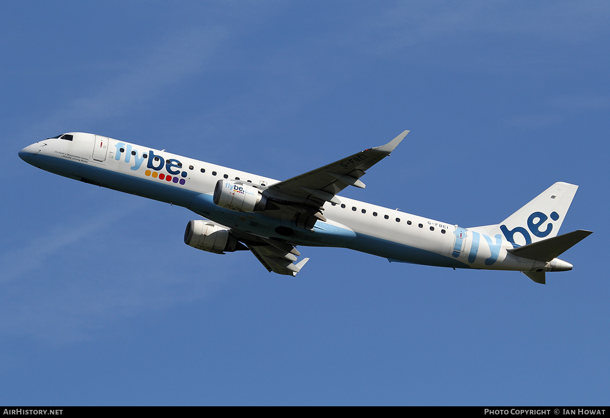 Aircraft Photo of G-FBEI | Embraer 195LR (ERJ-190-200LR) | Flybe | AirHistory.net #365265