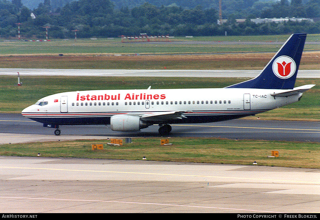 Aircraft Photo of TC-IAC | Boeing 737-382 | Istanbul Airlines | AirHistory.net #365291