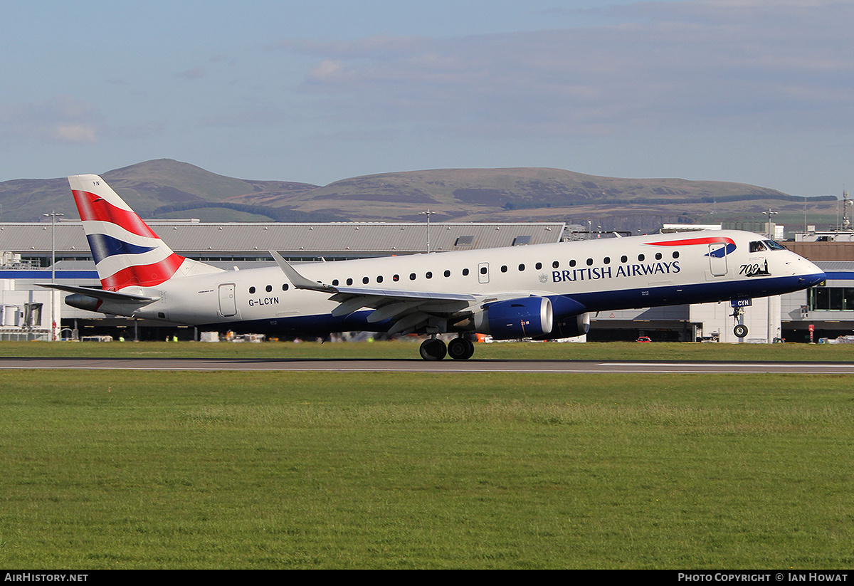 Aircraft Photo of G-LCYN | Embraer 190SR (ERJ-190-100SR) | British Airways | AirHistory.net #365301
