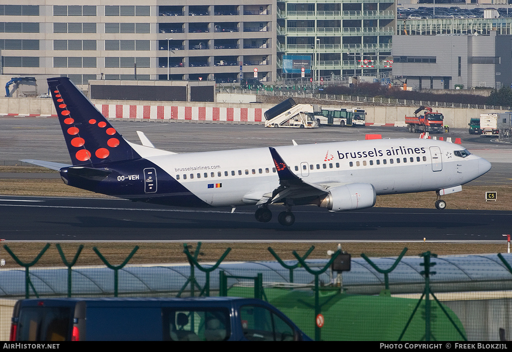 Aircraft Photo of OO-VEH | Boeing 737-36N | Brussels Airlines | AirHistory.net #365333