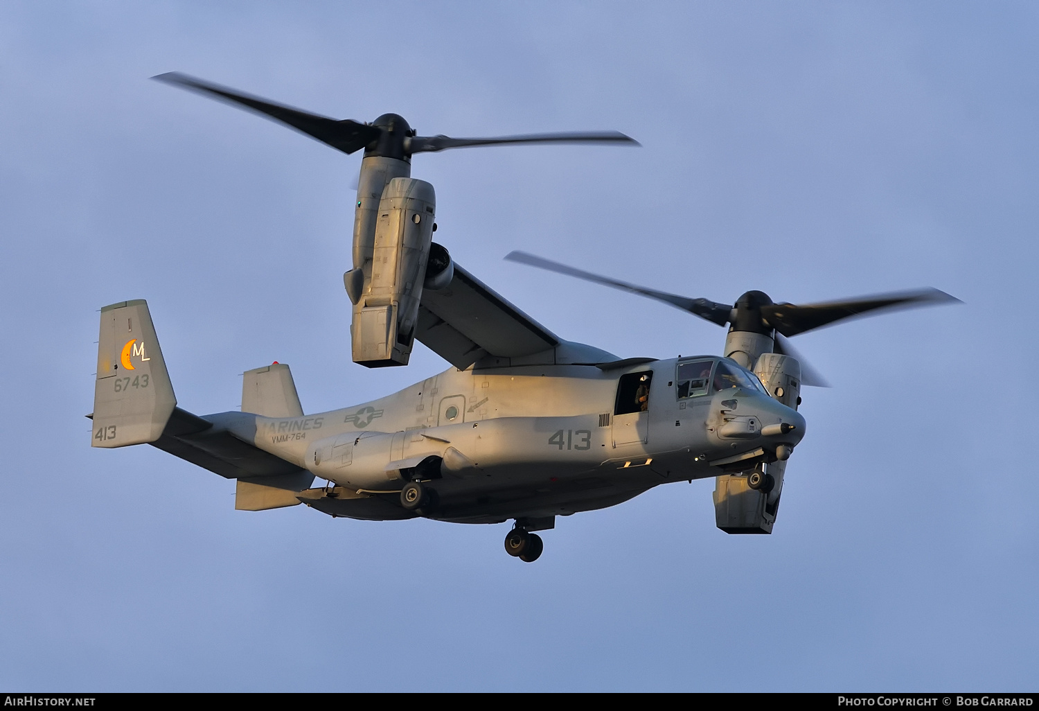 Aircraft Photo of 166743 / 6743 | Bell-Boeing MV-22B Osprey | USA - Marines | AirHistory.net #365337
