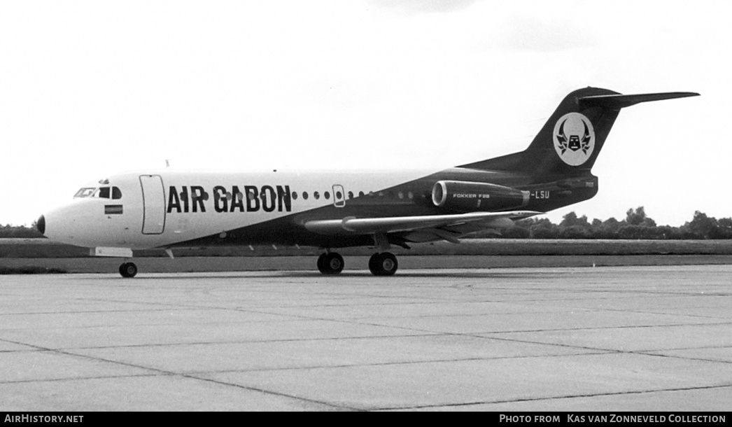 Aircraft Photo of TR-LSU | Fokker F28-2000 Fellowship | Air Gabon | AirHistory.net #365341