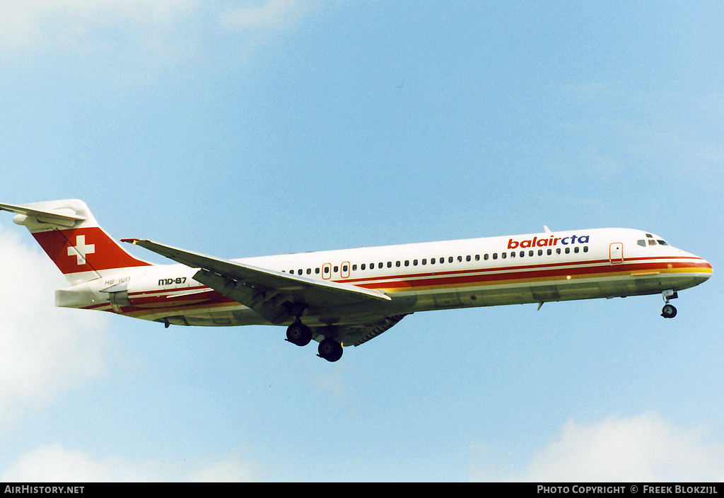Aircraft Photo of HB-IUD | McDonnell Douglas MD-87 (DC-9-87) | BalairCTA | AirHistory.net #365342