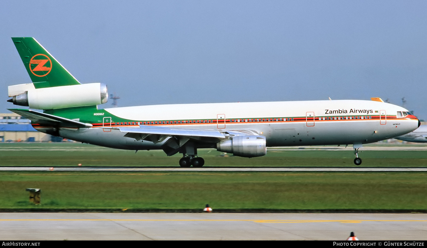 Aircraft Photo of N3016Z | McDonnell Douglas DC-10-30 | Zambia Airways | AirHistory.net #365346