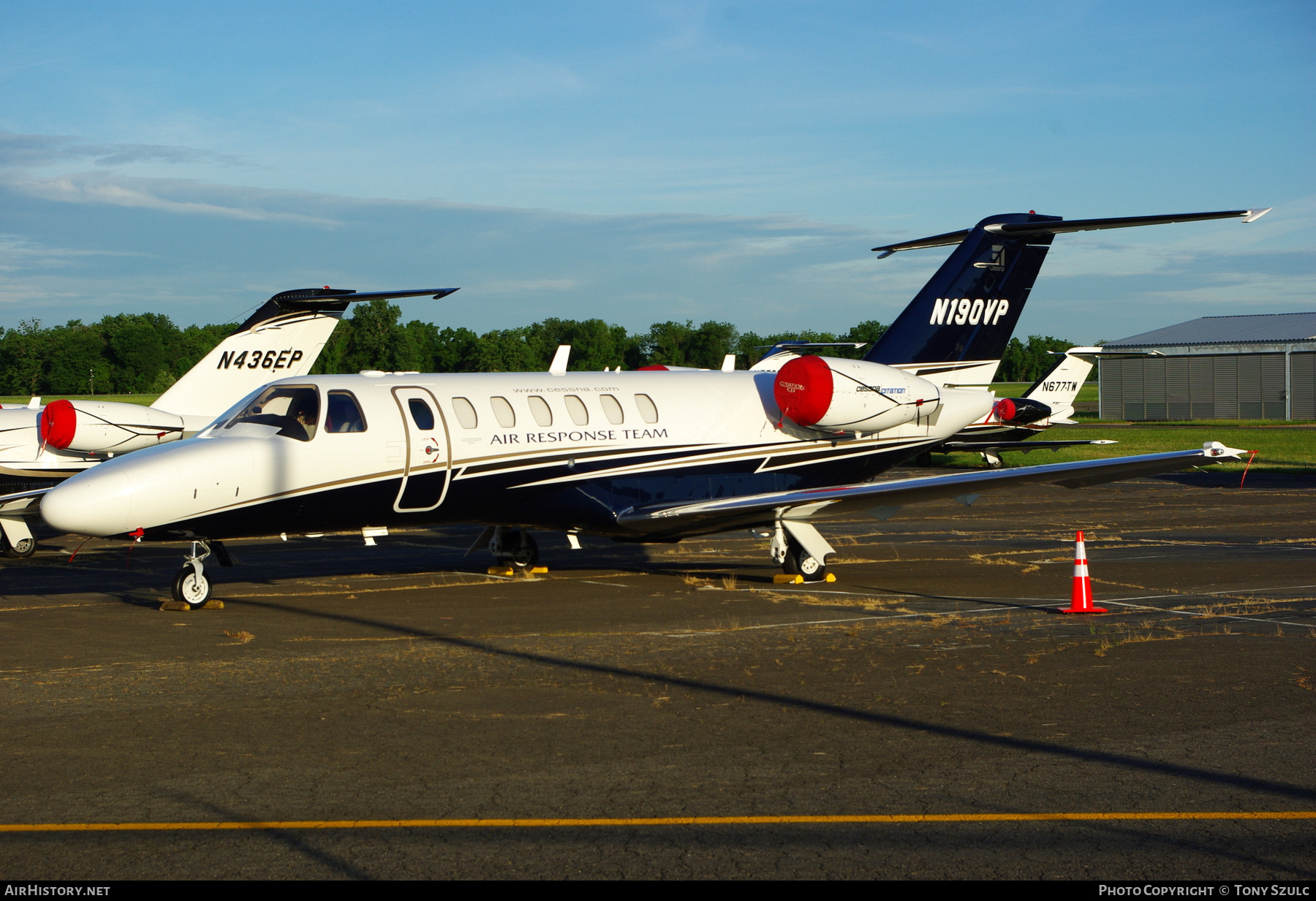 Aircraft Photo of N190VP | Cessna 525B CitationJet CJ3 | Textron Air Response Team | AirHistory.net #365411