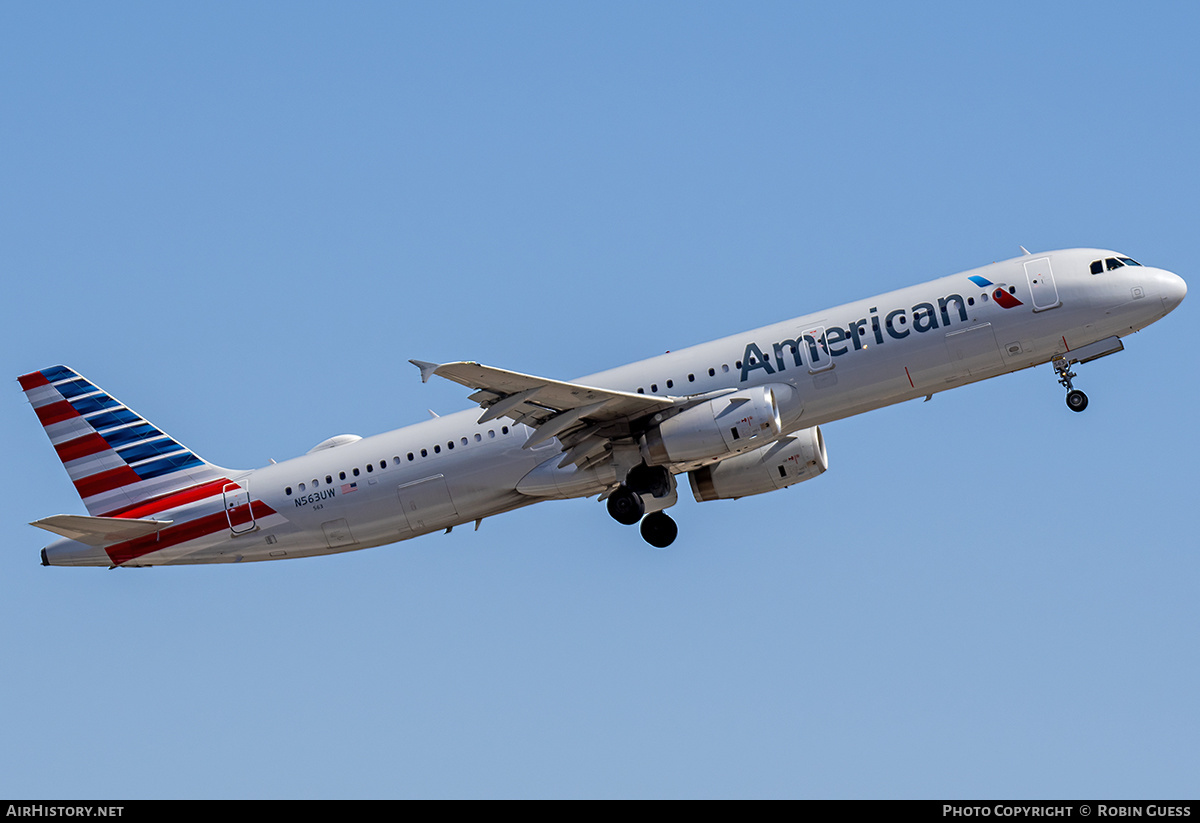 Aircraft Photo of N563UW | Airbus A321-232 | American Airlines | AirHistory.net #365438