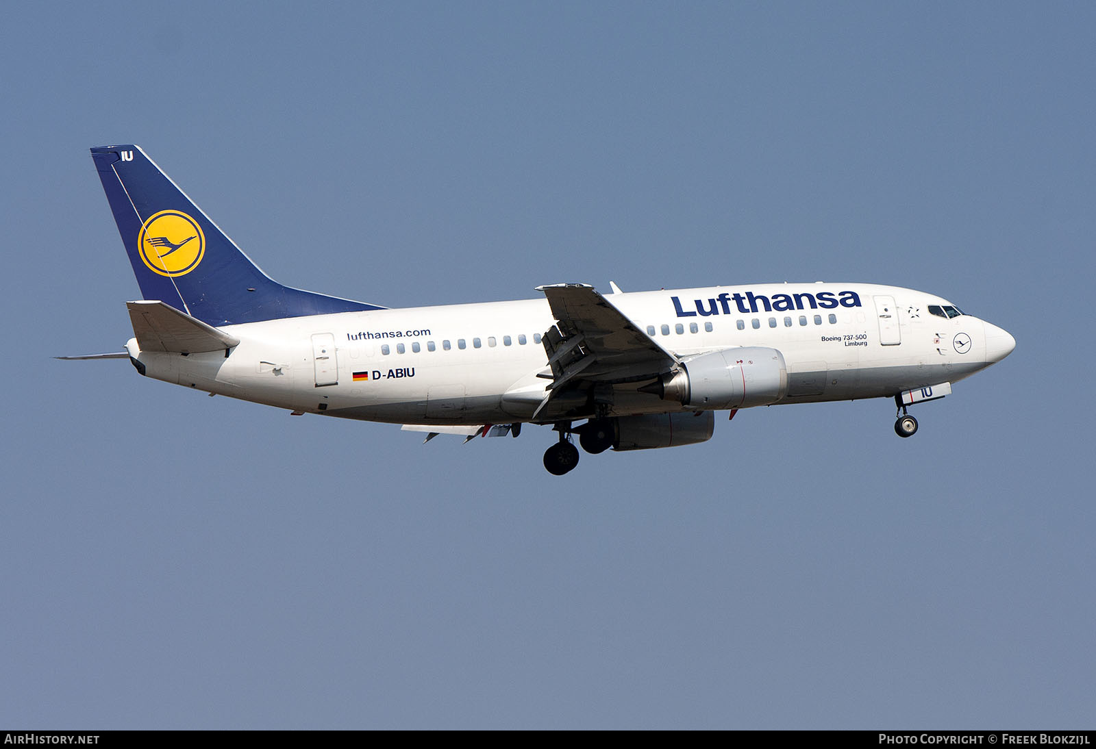 Aircraft Photo of D-ABIU | Boeing 737-530 | Lufthansa | AirHistory.net #365465