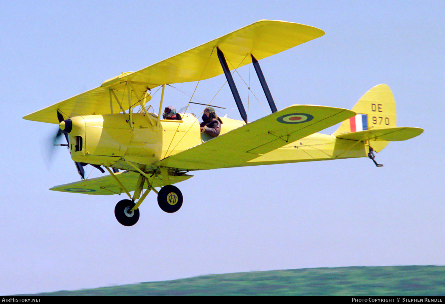 Aircraft Photo of G-AOBJ / DE970 | De Havilland D.H. 82A Tiger Moth | UK - Air Force | AirHistory.net #365534