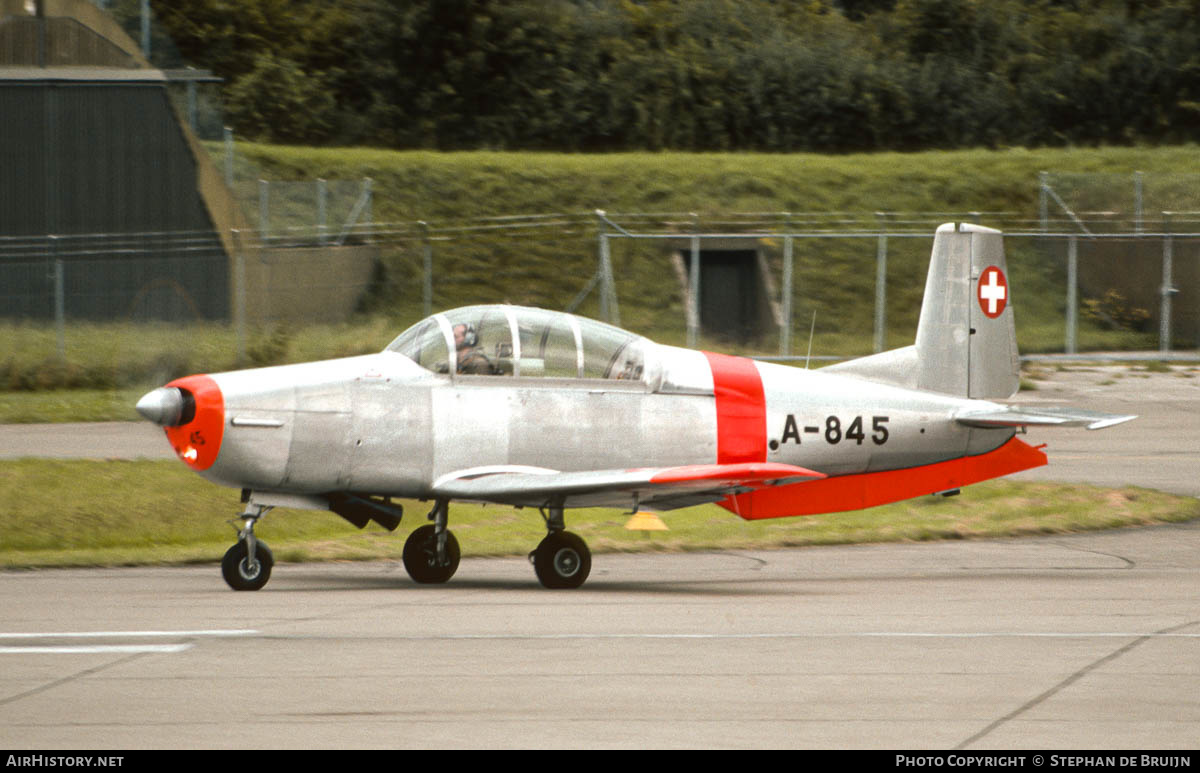 Aircraft Photo of A-845 | Pilatus P-3-05 | Switzerland - Air Force | AirHistory.net #365546