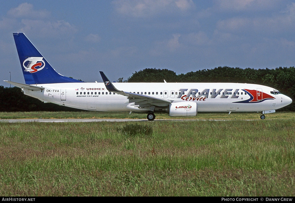 Aircraft Photo of OK-TVA | Boeing 737-86N | Travel Service | AirHistory.net #365559