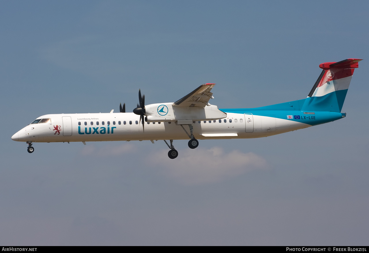 Aircraft Photo of LX-LGE | Bombardier DHC-8-402 Dash 8 | Luxair | AirHistory.net #365571