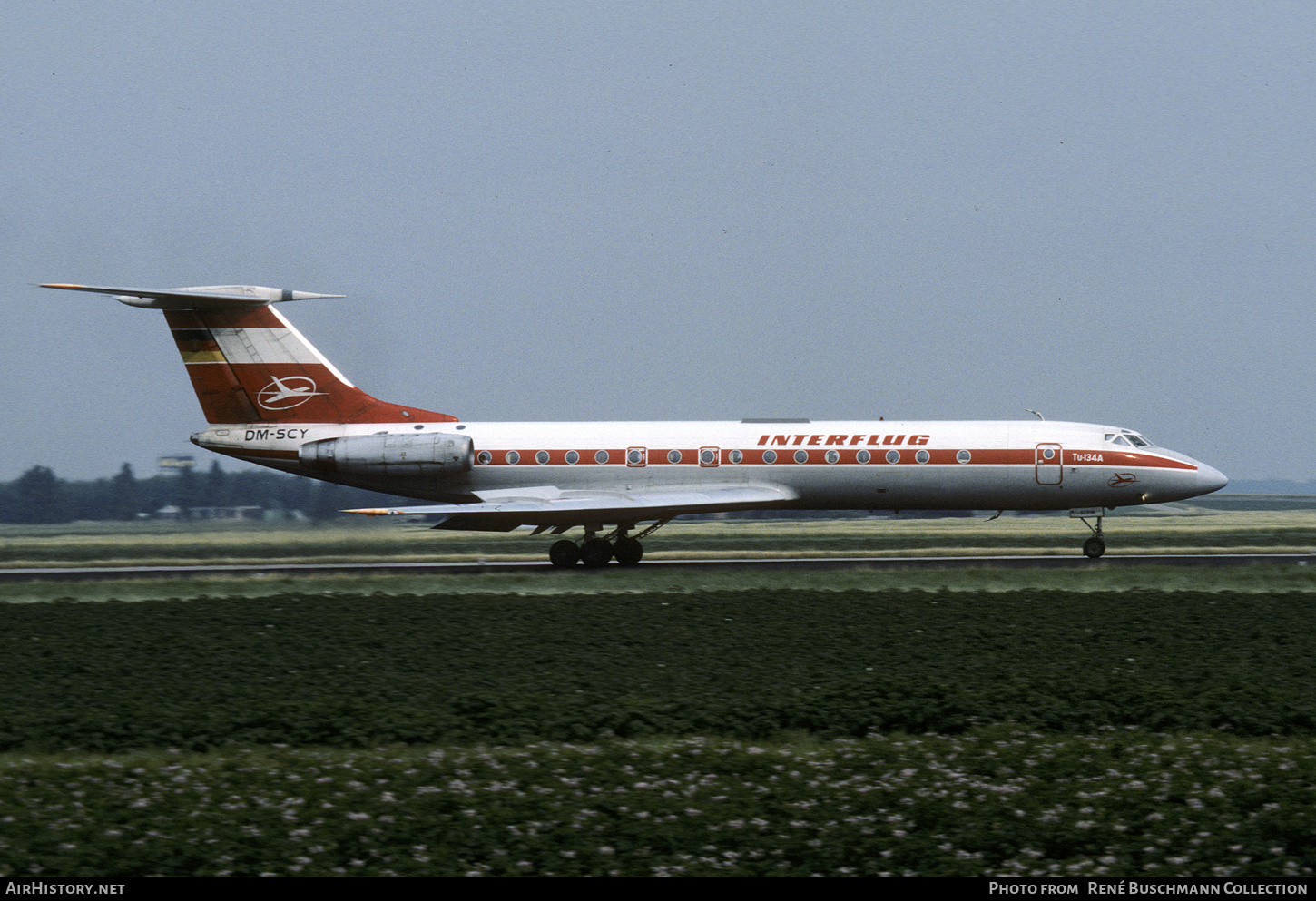 Aircraft Photo of DM-SCY | Tupolev Tu-134A | Interflug | AirHistory.net #365582