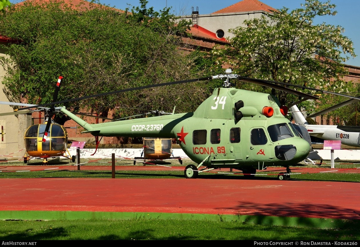 Aircraft Photo of 34 white / CCCP-23760 | Mil Mi-2 | Soviet Union - Air Force | AirHistory.net #365589