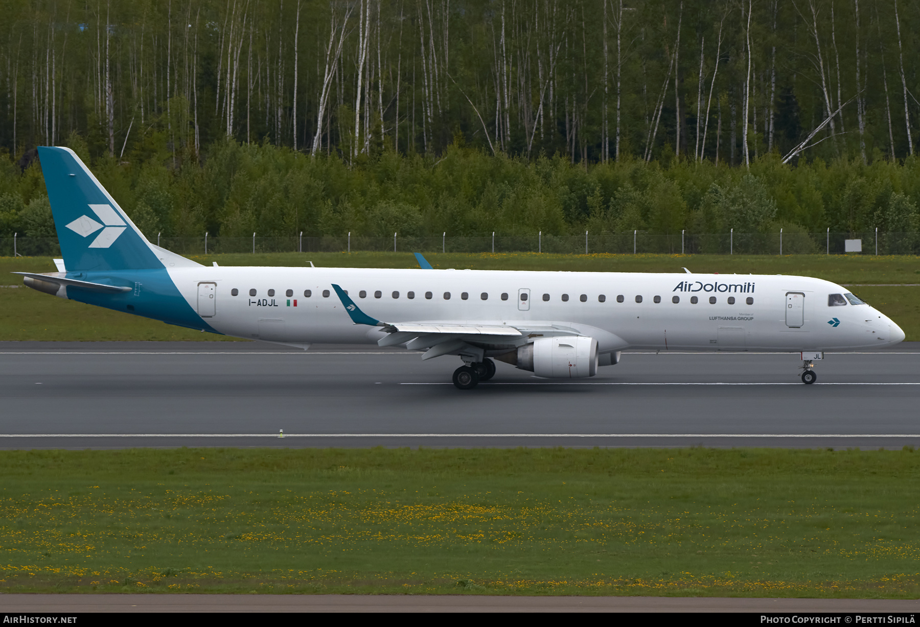 Aircraft Photo of I-ADJL | Embraer 195LR (ERJ-190-200LR) | Air Dolomiti | AirHistory.net #365594