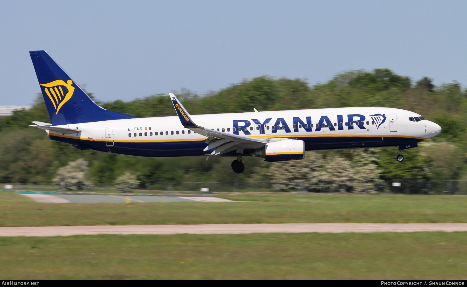 Aircraft Photo of EI-ENS | Boeing 737-8AS | Ryanair | AirHistory.net #365825