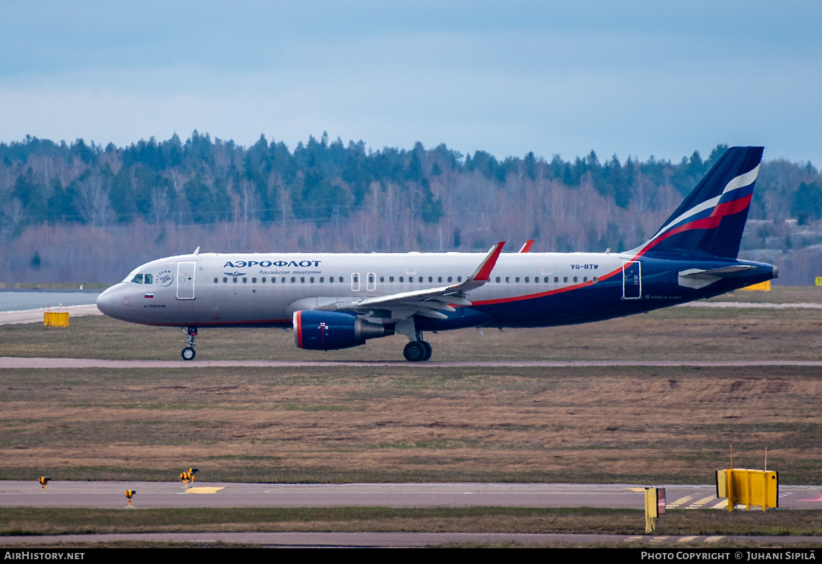 Aircraft Photo of VQ-BTW | Airbus A320-214 | Aeroflot - Russian Airlines | AirHistory.net #365826