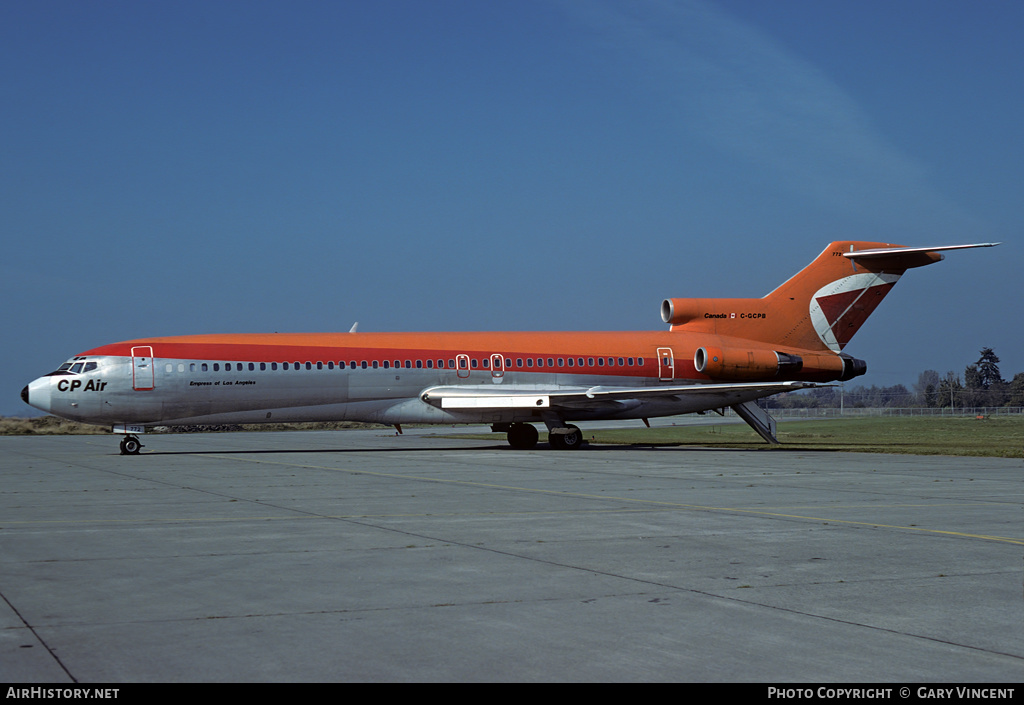 Aircraft Photo of C-GCPB | Boeing 727-217/Adv | CP Air | AirHistory.net #365838