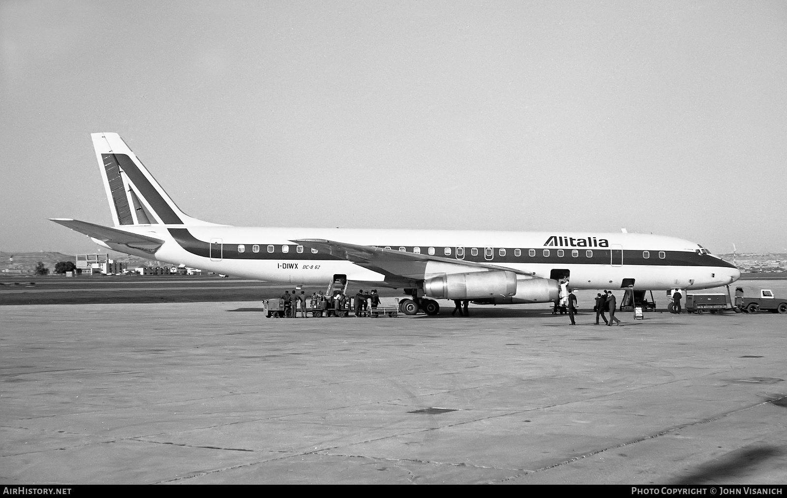 Aircraft Photo of I-DIWX | McDonnell Douglas DC-8-62H | Alitalia | AirHistory.net #365904