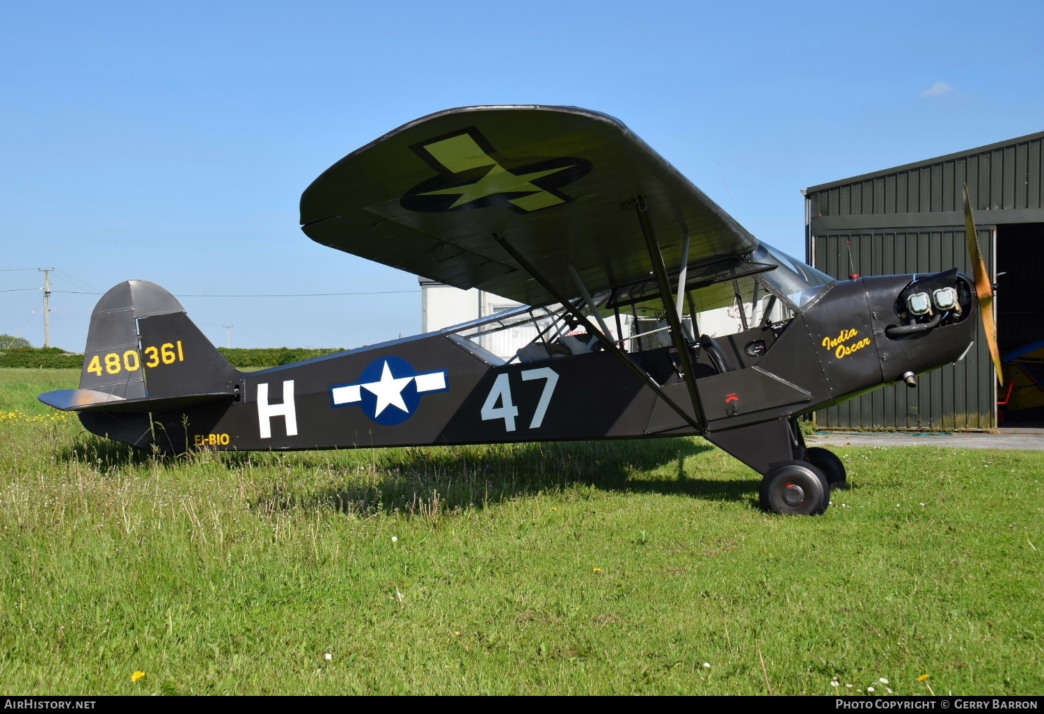 Aircraft Photo of EI-BIO / 480361 | Piper J-3C-65 Cub | USA - Air Force | AirHistory.net #365910