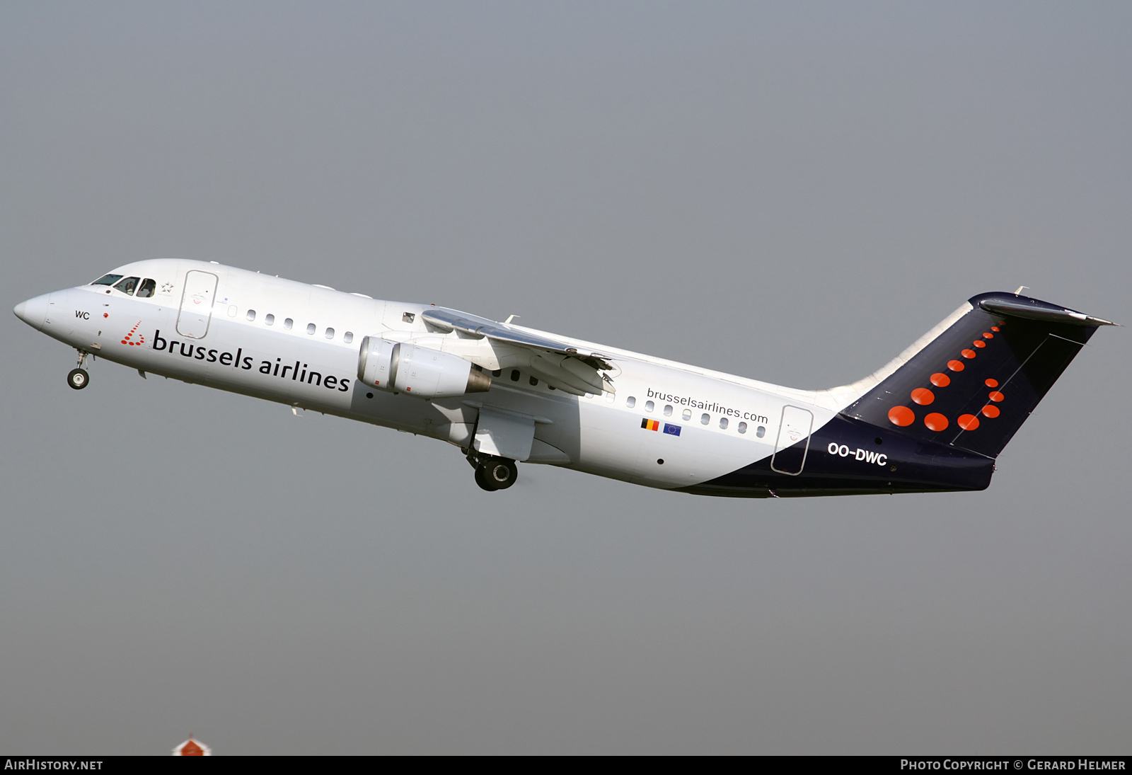 Aircraft Photo of OO-DWC | British Aerospace Avro 146-RJ100 | Brussels Airlines | AirHistory.net #365936