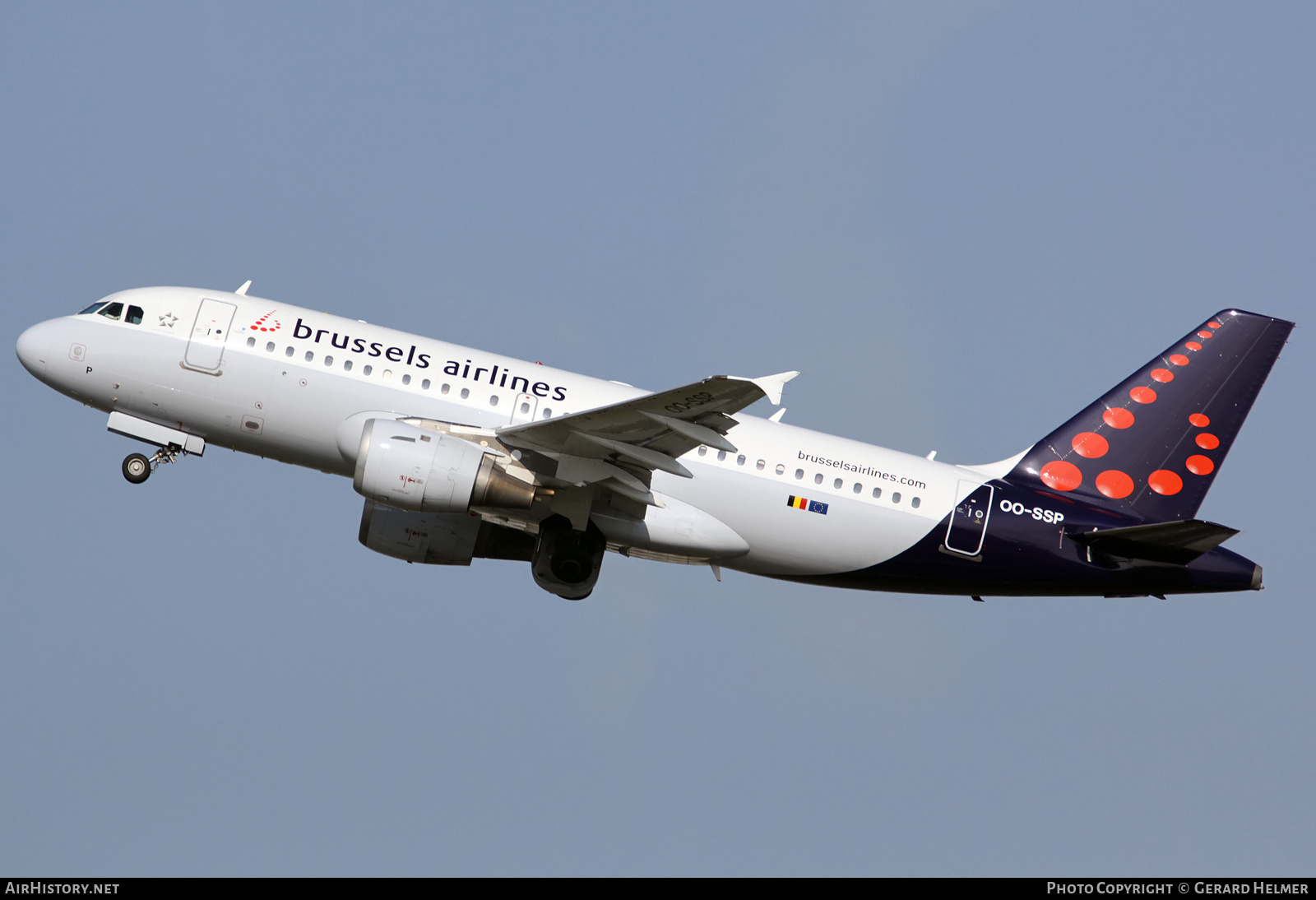 Aircraft Photo of OO-SSP | Airbus A319-113 | Brussels Airlines | AirHistory.net #365943