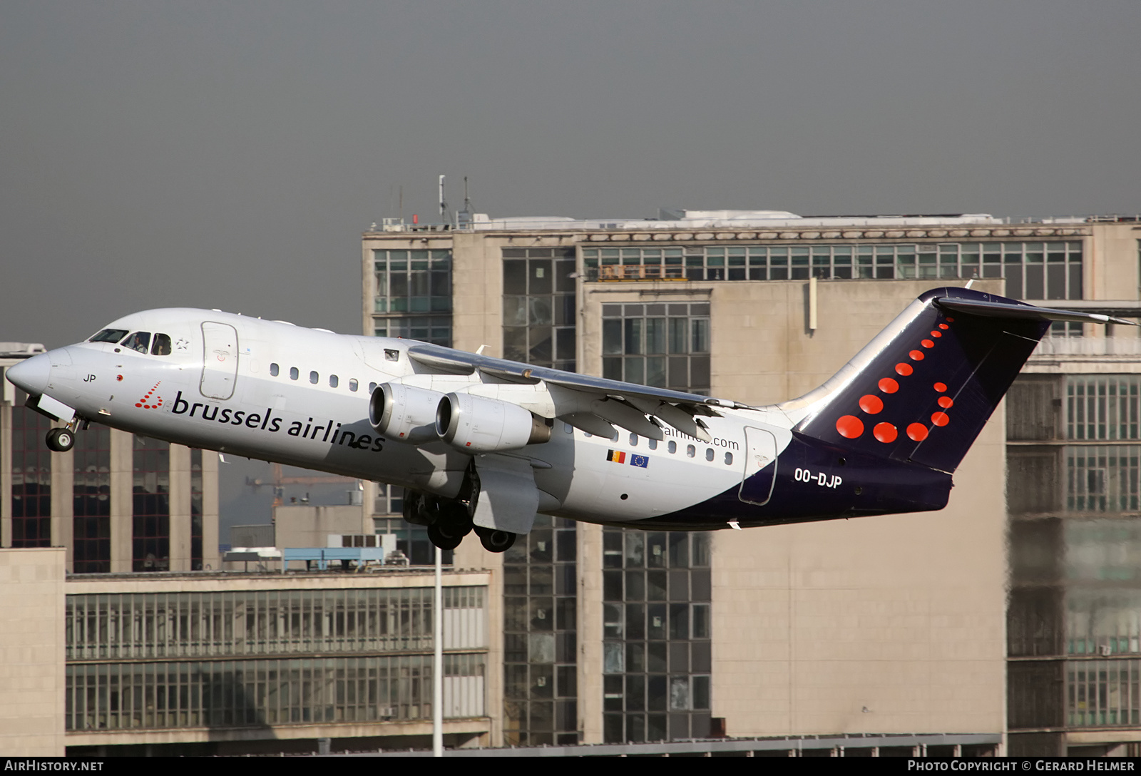 Aircraft Photo of OO-DJP | British Aerospace Avro 146-RJ85 | Brussels Airlines | AirHistory.net #365965