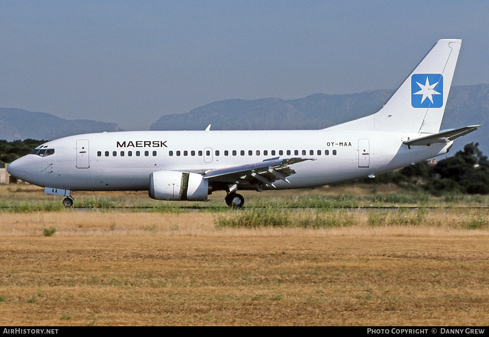 Aircraft Photo of OY-MAA | Boeing 737-5L9 | Maersk Air | AirHistory.net #365968