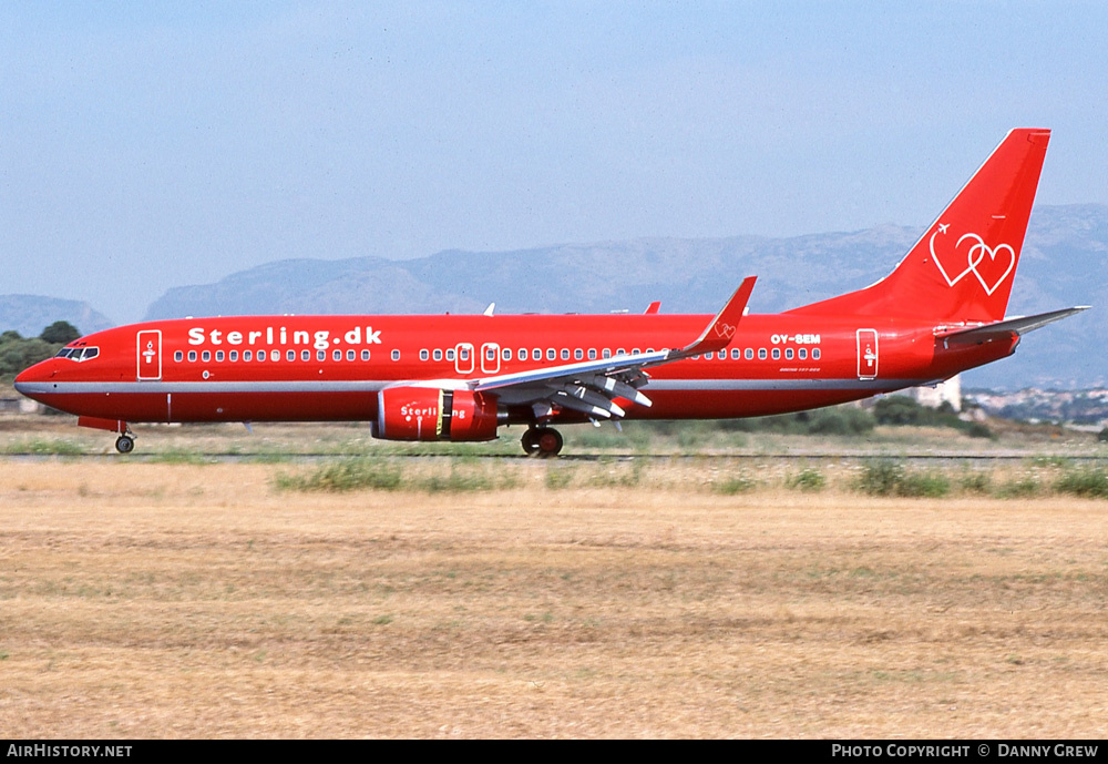 Aircraft Photo of OY-SEM | Boeing 737-8BK | Sterling European Airlines | AirHistory.net #365972