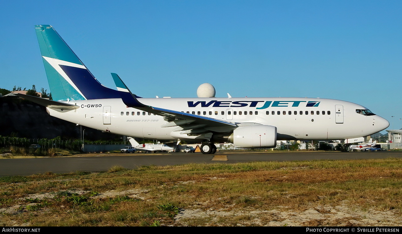 Aircraft Photo of C-GWSO | Boeing 737-7CT | WestJet | AirHistory.net #365973