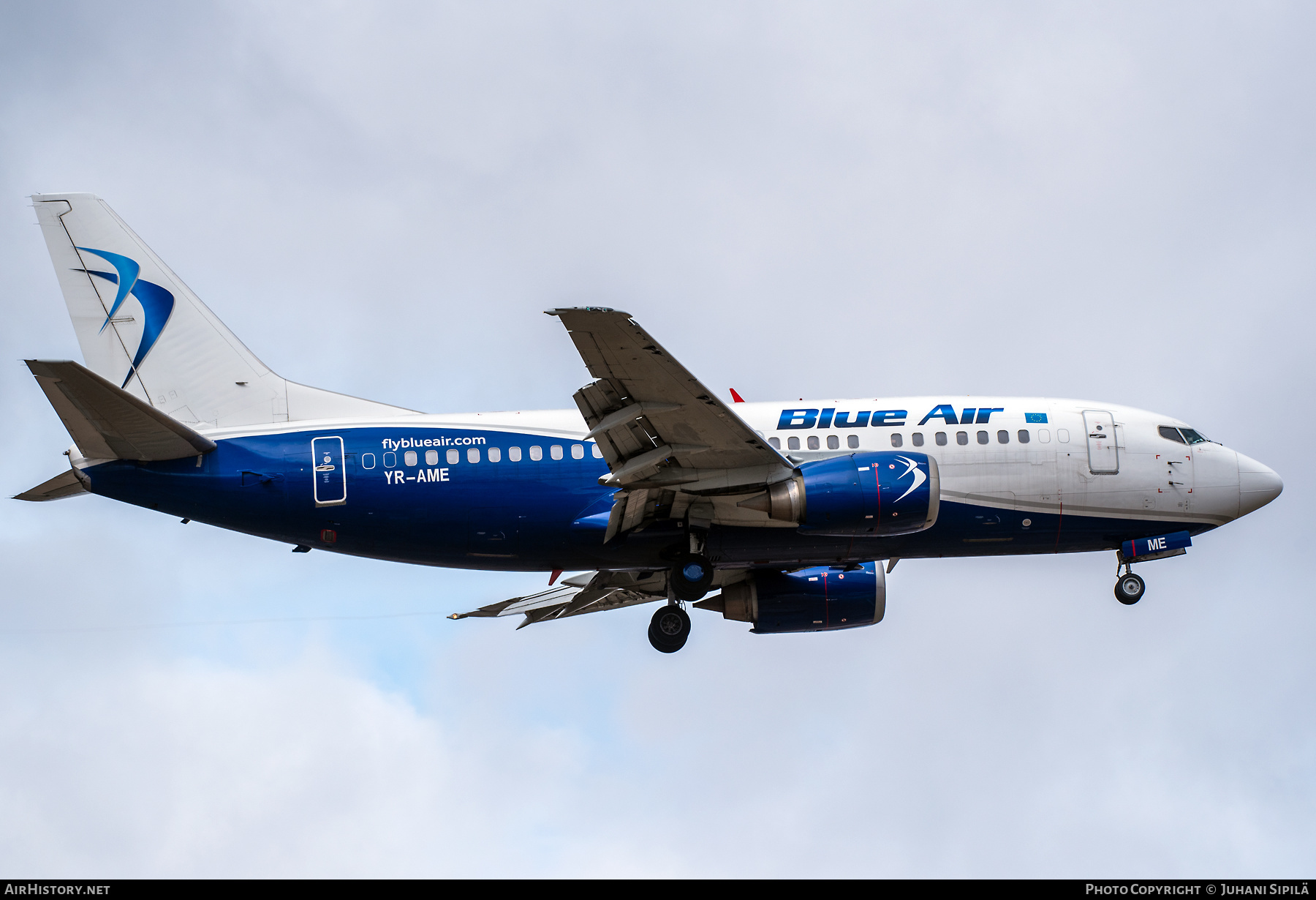 Aircraft Photo of YR-AME | Boeing 737-530 | Blue Air | AirHistory.net #366003